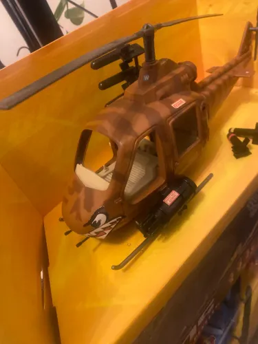 SOS COMANDOS HELICÓPTERO BAD EAGLE ANTIGO com boneco j dean 