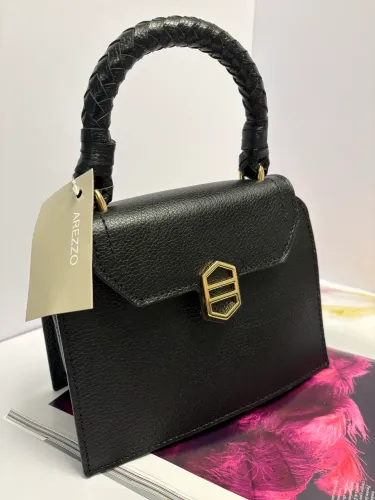 Bolsa Arezzo original couro preto