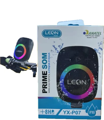 Caixa de Som Bluetooth LEON Prime YX-P07 para bike