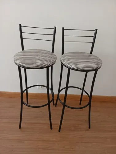 Kit com 2 Bancos Altos para Cozinha