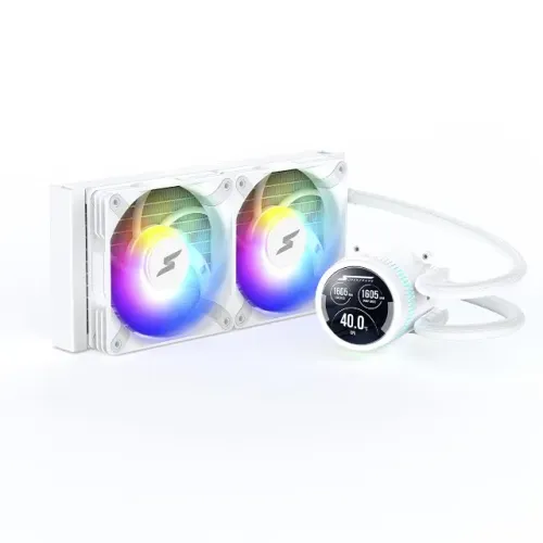 Water Cooler ISENGARD SMART, ARGB, 240mm, Intel-AMD White **Allure informática**