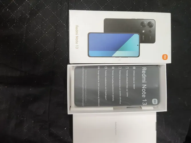Redmi Note 13 Black 8GB RAM 256GB ROM - NOVO LACRADO NUNCA USADO