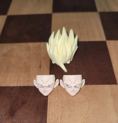 Head Custom Gohan Ssj 2 K.O. para SH Figuarts da Bandai ou Demoniacal Fit