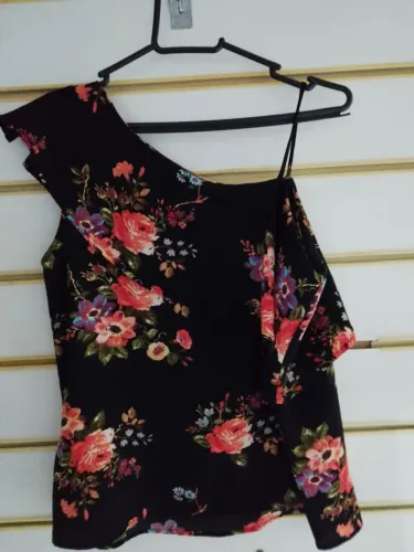 Blusa de alça dupla estampada