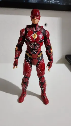 the flash liga da justica mc farlane pintura customizada