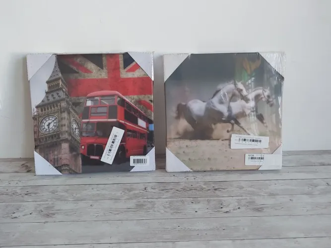 Quadros Decorativos Canvas 30x30cm (Novos/Lacrados)