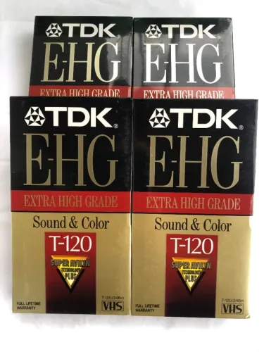 KIT DE 7 FITAS VHS TDK EHG -T-120