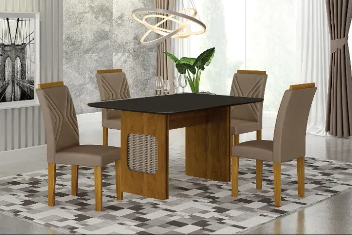 SALA DE JANTAR 4CD 100%MDF