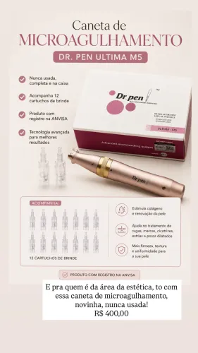 Caneta de Microagulhamento Dr. Pen Ultima M5