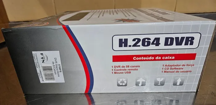 Para monitorar com câmeras. DVR FVN 3708FS - 8 Canais - H.264 - Sem uso