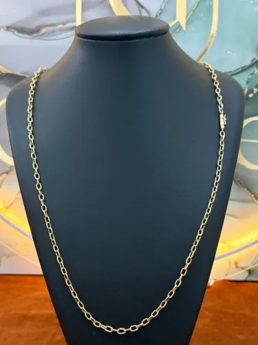 Cordão de ouro Cartier cadeado 12.7g 70cm ( OCO ) loja física 