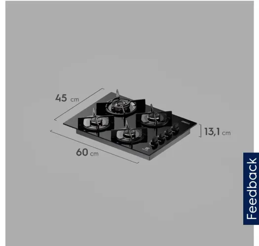 Cooktop Electrolux 4 Bocas