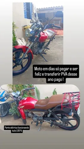 Moto em dias só transferir IPVA pago desse ano parte elétrica funcionando tudo