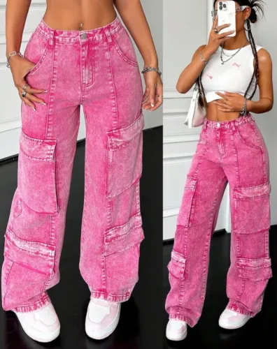 Calça wide leg