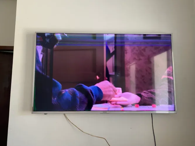 Tv tela quebrada