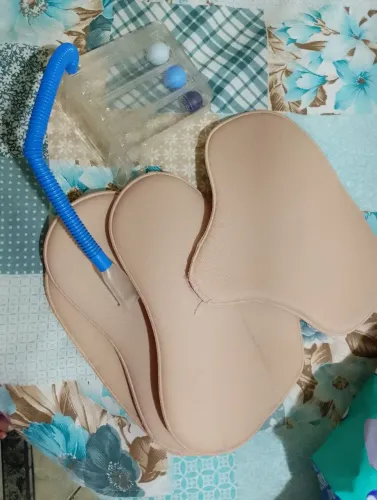 Vendo respiron e placa cirúrgica flexivel cirurgia abdômen