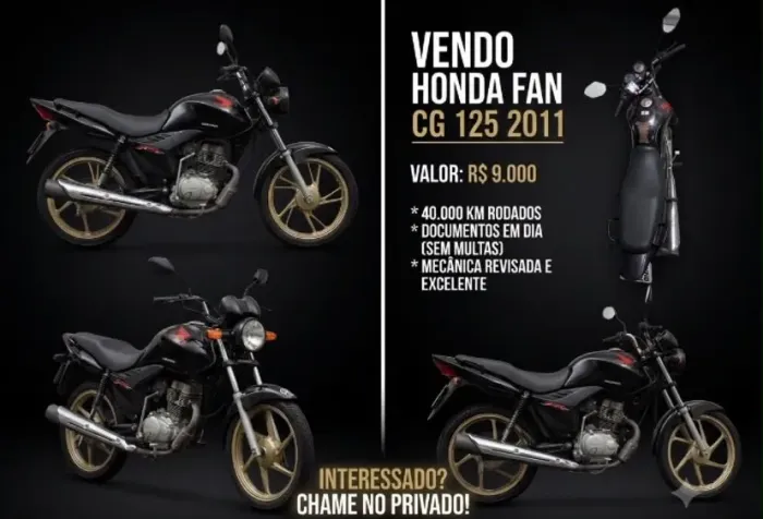 Vendo moto Honda cg 125 