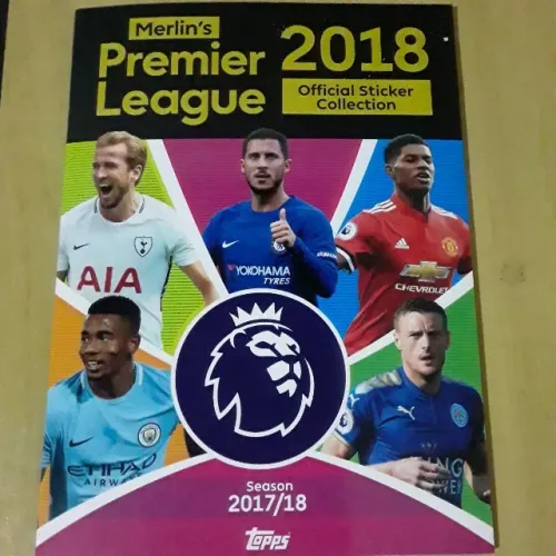 ÁLBUM DE FIGURINHAS COMPLETO PREMIER LEAGUE 2018 FIGURINHAS SOLTAS PARA COLAR DETALHE CAPA