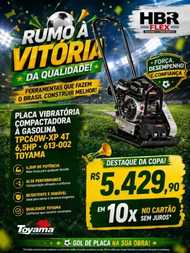PLACA VIBRATÓRIA Compactadora TOYAMA