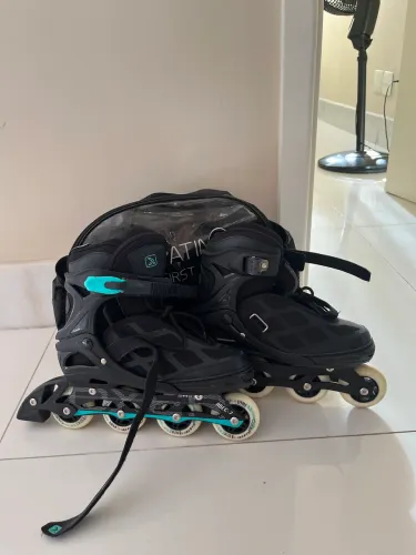 Patins Inline Adulto + Bolsa|tamanho: 37-40 | Pouco Uso | Ótimo Estado