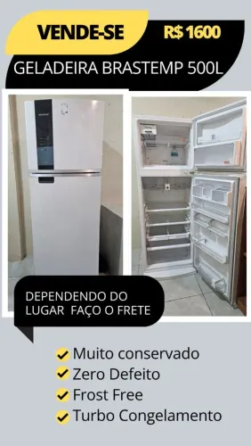 Geladeira Brastemp Inverse 500l funcionando perfeitamente