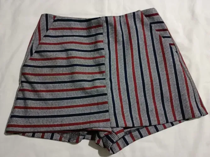 saia-calça zara trafaluc listrada p