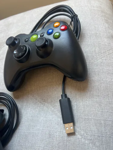 2 Manetes Xbox com fio entrada USB