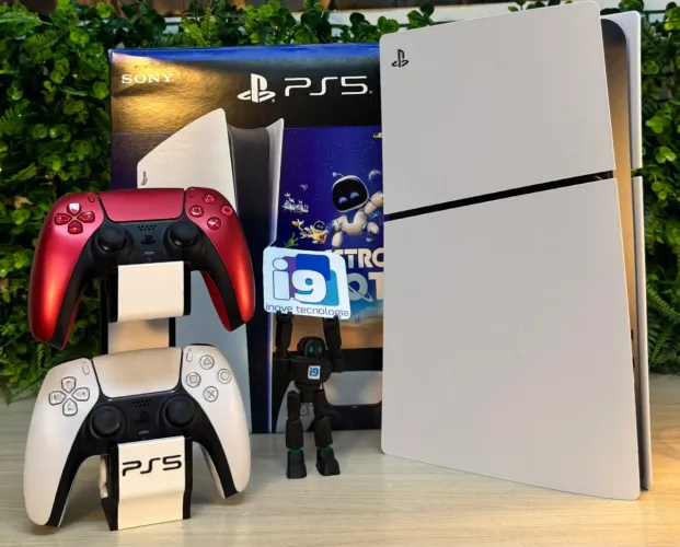 Playstation 5 edição digital Slim 825 GB 4K 120Hz HDR 2 manete branca C 2 Jogos