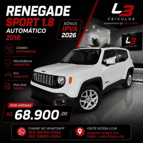 Jeep Renegade Sport 1.8 4X2 Flex 16V Aut. 2018