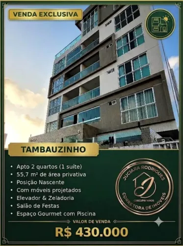 APARTAMENTO 02 QUARTOS EM TAMBAUZINHO NOVO PERTO DO ESPAÇO CULTURAL-JOÃO PESSOA/PB