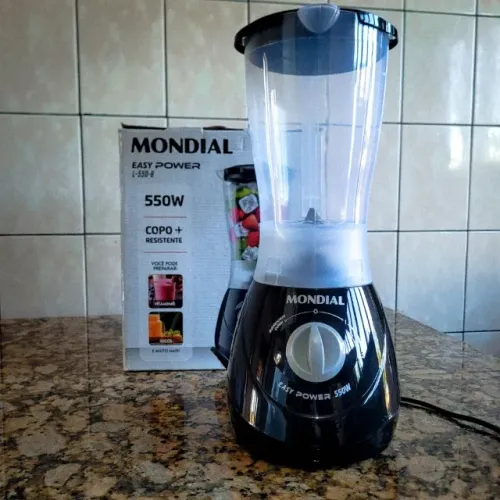 ÚLTIMA UNIDADE - Liquidificador Mondial 550W | Jarra 1,5L e Lâminas em Inox
