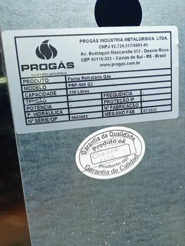 Forno semi industrial pró gás,a gás.(Nunca usado)