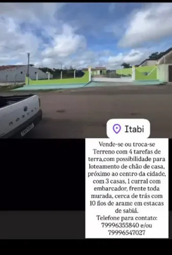 Terreno bem localizado Itabi-se 