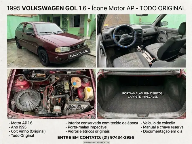 Volkswagen Gol Geração I CL 1.6 2P 1995