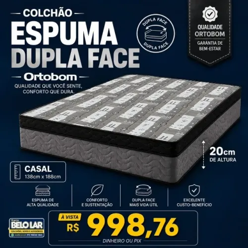 Colchão Espuma Dupla Face