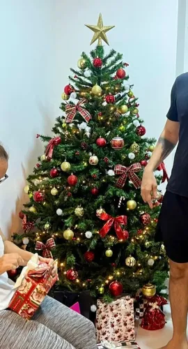 Árvore de natal 2,00m + enfeites natalinos