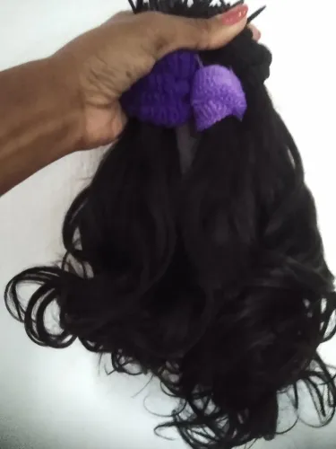 Cabelo humano 30 cm