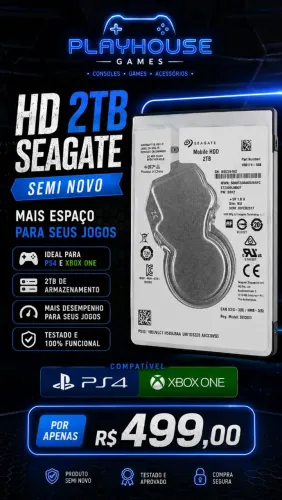 HD 2 TB semi novo