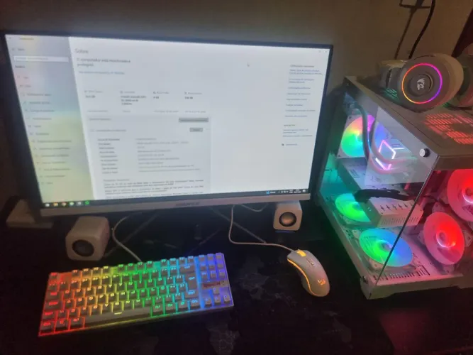PC Gamer White Completo Xeon 32GB de memória