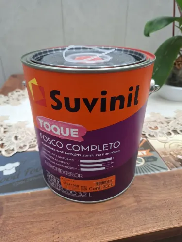 Galão tinta vermelho aberto e pouco usado