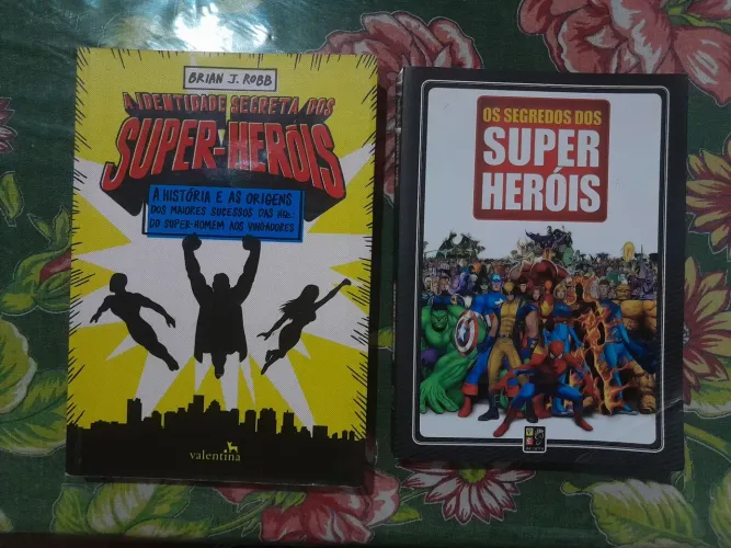 Vendo Esses Dois Livros De Curiosidades Sobre Os Super Heróis da Marvel e da DC