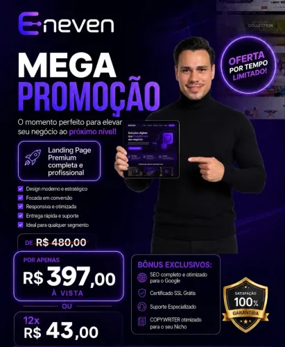 Landing Page Premium Profissional | Eneven 397,00