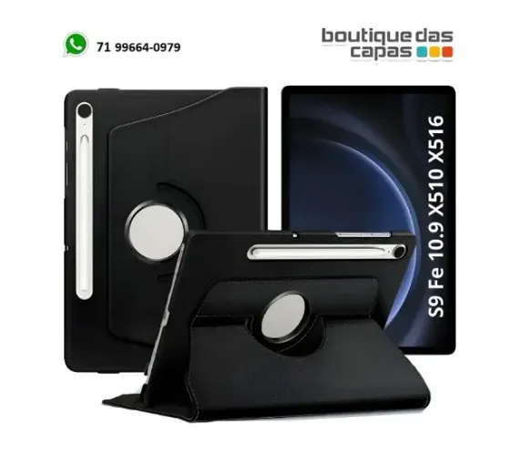 CAPA GIRATORIA 360 SAMSUNG TAB SAMS S9 FE 10.9 X510 X516 S10 LITE S10 FE S9 11"