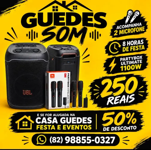 ALUGUEL DE SOM/JBL