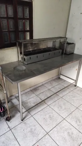 Mesa de Inox - 1.90 x 0.70 - Bancada de Inox