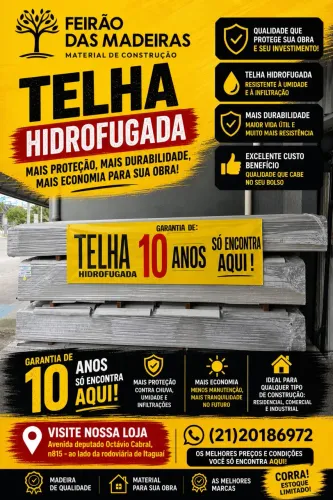 Telhas Onduladas Hidrofugadas 