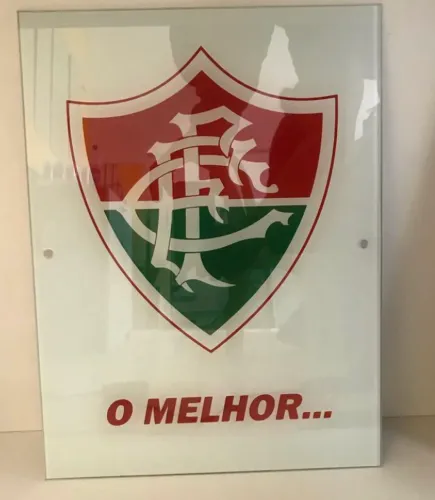 Quadro com o escudo do seu time do coração!