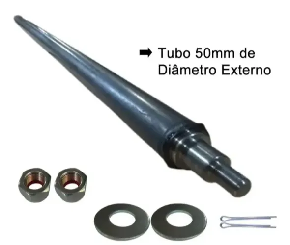 Eixo com ponteiras para carretinha reboque