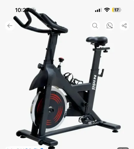 Bicicleta Ergométrica Para Spinning Mecanica 13kg Odin Fit Cor Preto e Vermelho