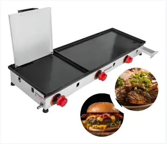 Chapa p/Lanches 85x27 Com Prensa Gás Metallux (PROMOÇÃO)